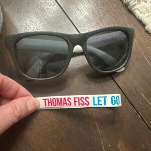 Black Sunglasses with Wristband